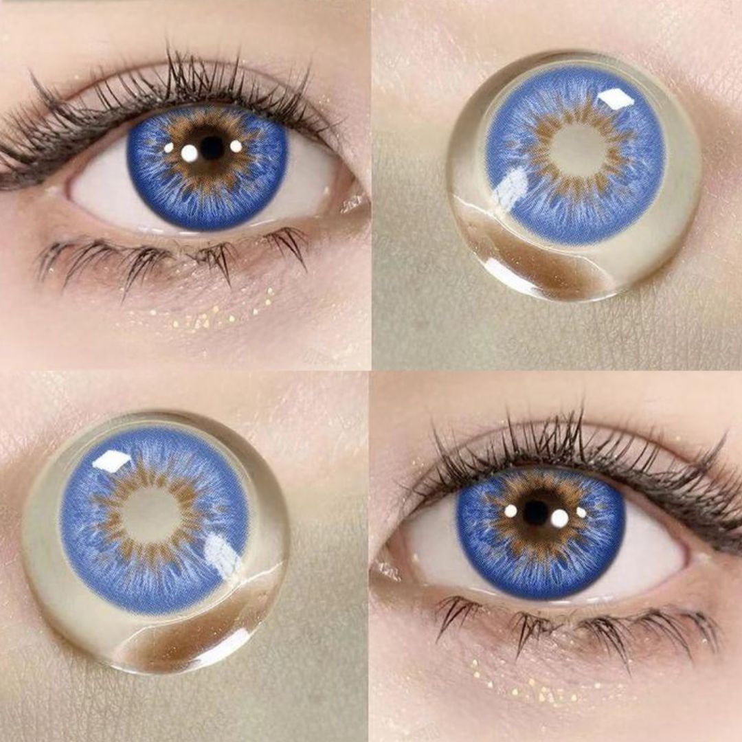 Lentes de contacto de color azul Fiesta